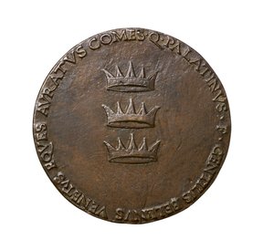 Renesanční medaile z Florencie, cca 1480 (slitina na bázi mědi)